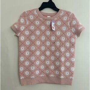 NWT Girls Short Sleeve Sweater Size XL